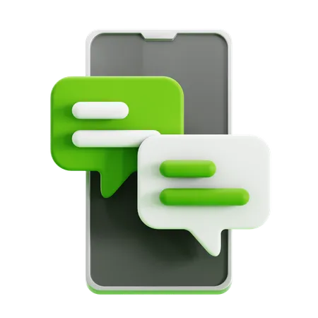 Mobile Message  3D Icon