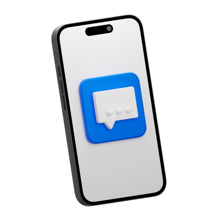 Mobile Message  3D Icon