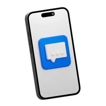Mobile Message  3D Icon