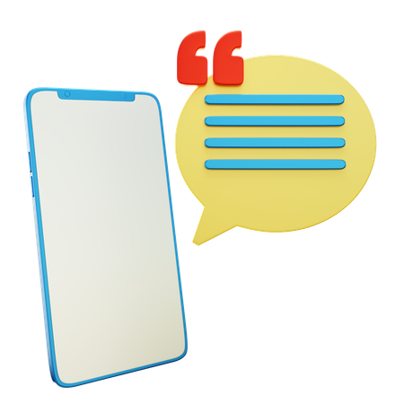 Mobile Message  3D Icon