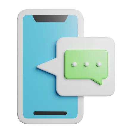 Mobile Message  3D Icon