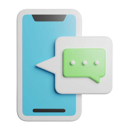 Mobile Message  3D Icon