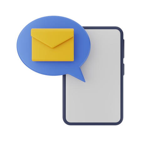 Mobile Message  3D Icon