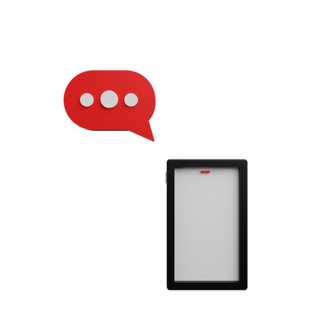 Mobile Message  3D Icon