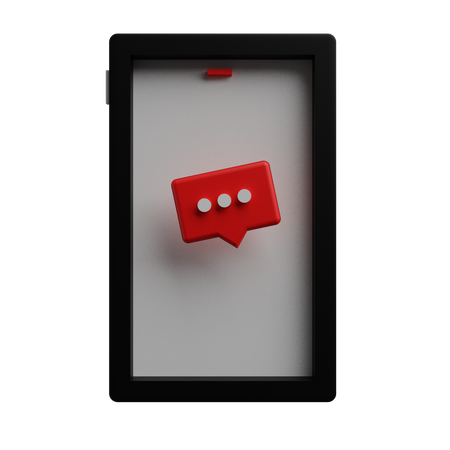 Mobile Message  3D Icon