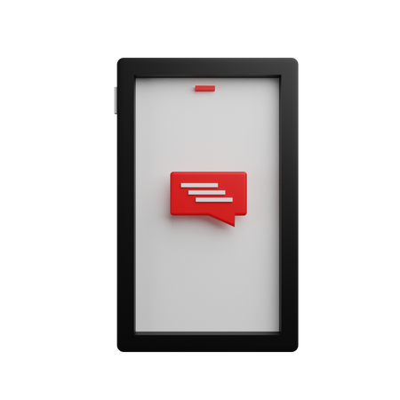 Mobile Message  3D Icon
