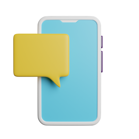 Mobile Message  3D Icon