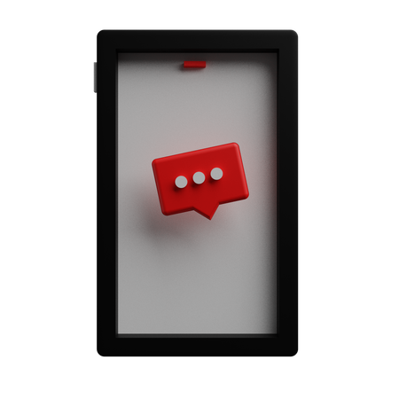 Mobile Message 3D Icon