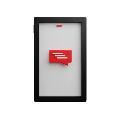 Mobile Message 3D Icon