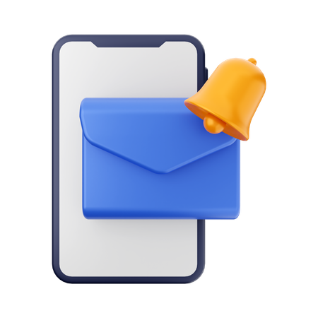 Mobile Message Reminder  3D Icon