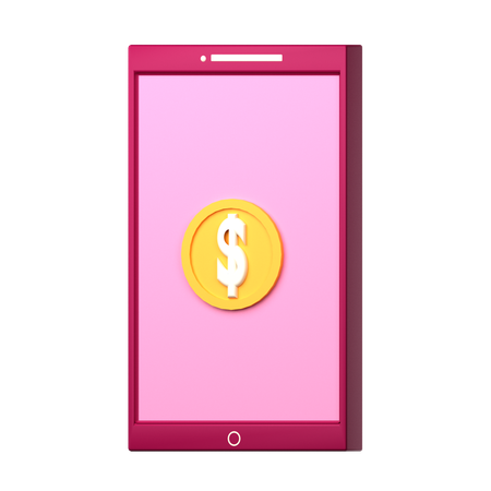 Mobile Money  3D Icon