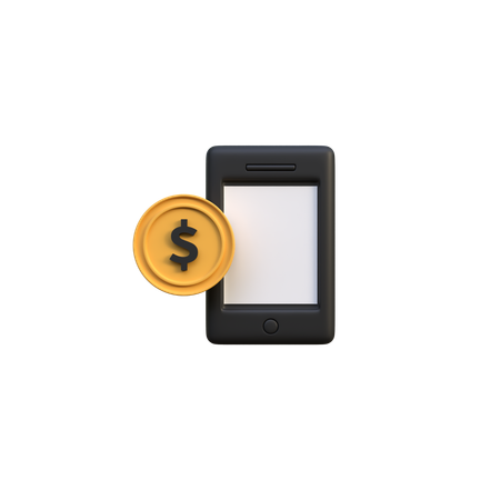 Mobile Money Transfer  3D Icon