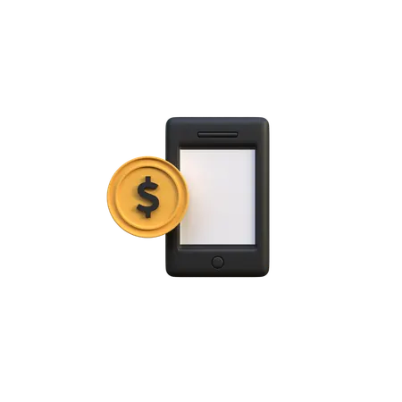 Mobile Money Transfer  3D Icon