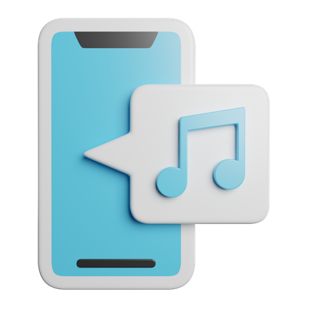 Musique mobile  3D Icon