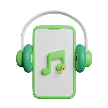 Mobile Music  3D Icon