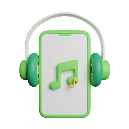 Mobile Music  3D Icon