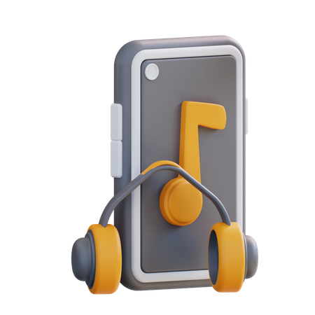 Mobile Music  3D Icon