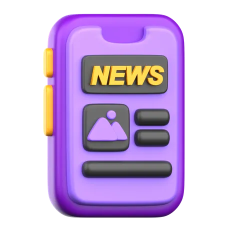 Mobile Nachrichten  3D Icon