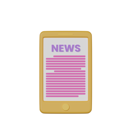 Mobile Nachrichten  3D Icon