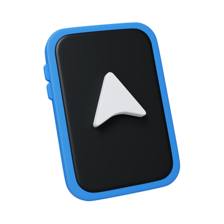 Mobile Navigation  3D Icon