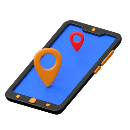 Mobile navigation  3D Icon