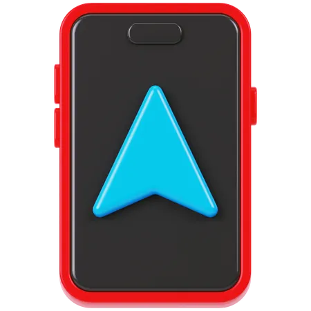 Mobile Navigation  3D Icon