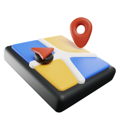 Mobile Navigation  3D Icon