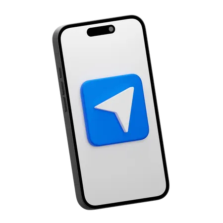 Mobile Navigation  3D Icon