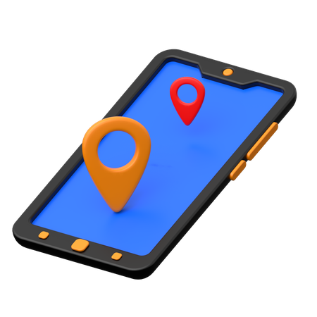 Mobile navigation  3D Icon