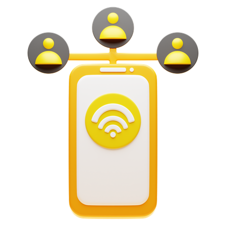 Mobile Network  3D Icon