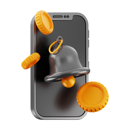 Mobile Notification  3D Icon