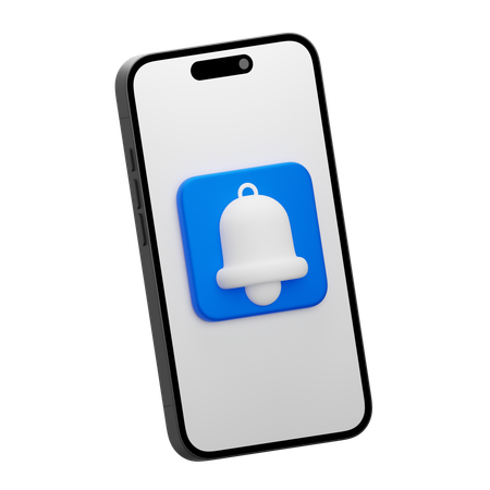 Mobile Notification  3D Icon