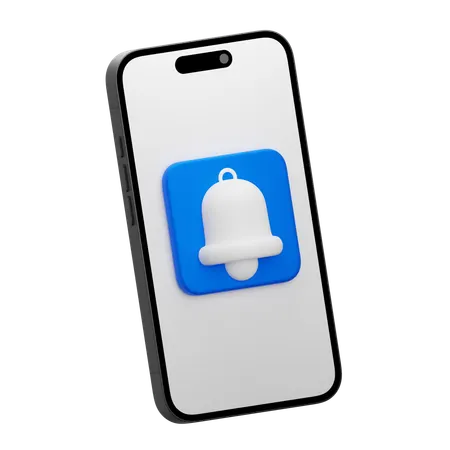 Mobile Notification  3D Icon