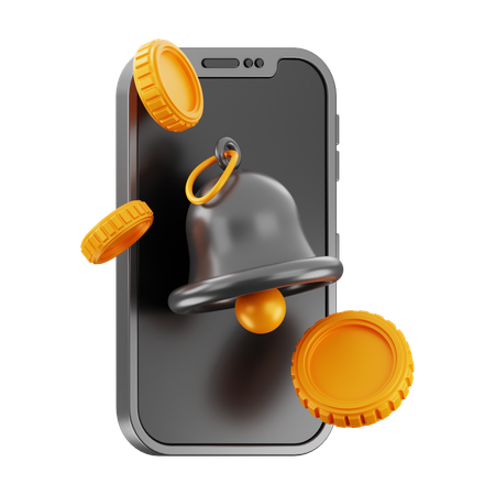 Mobile Notification  3D Icon