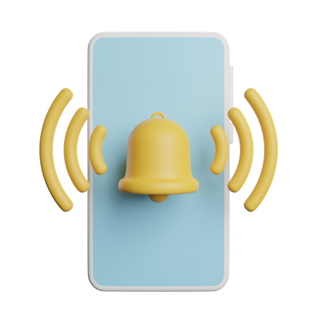 Mobile Notification  3D Icon