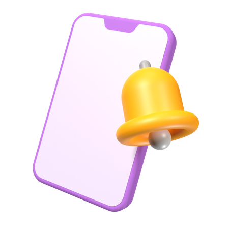 Mobile Notification  3D Icon