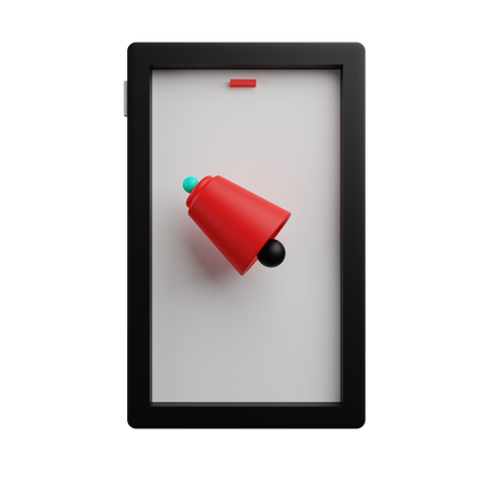 Mobile Notification 3D Icon