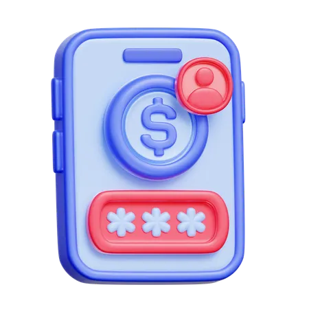 Mobile OTP  3D Icon