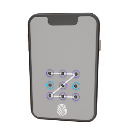 Mobile Pattern Lock  3D Icon