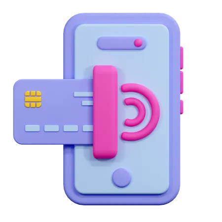 Mobile Payment Illustration 3D Icon
