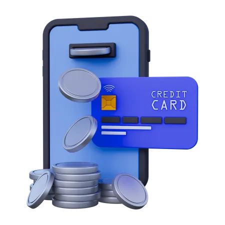 Mobile Payment  3D Icon