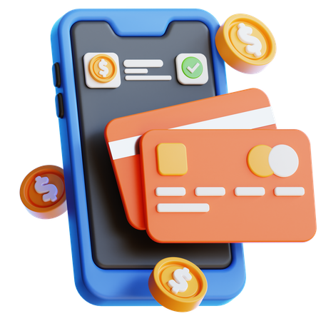 Mobile Payment  3D Icon