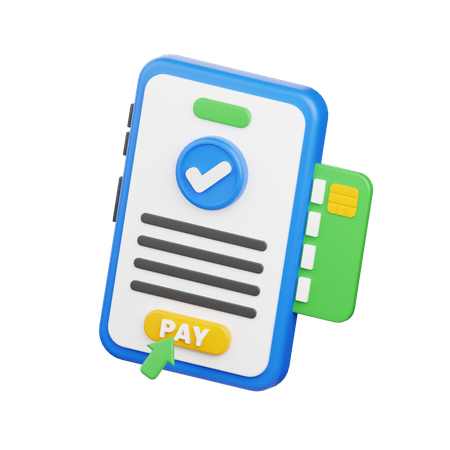 Mobile Payment  3D Icon