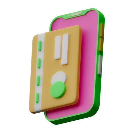 모바일 결제  3D Icon