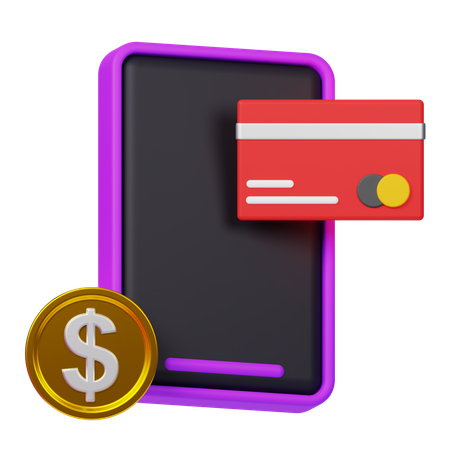Mobile Payment  3D Icon