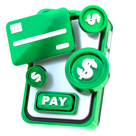 Mobile Payment  3D Icon