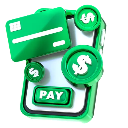 Mobile Payment  3D Icon