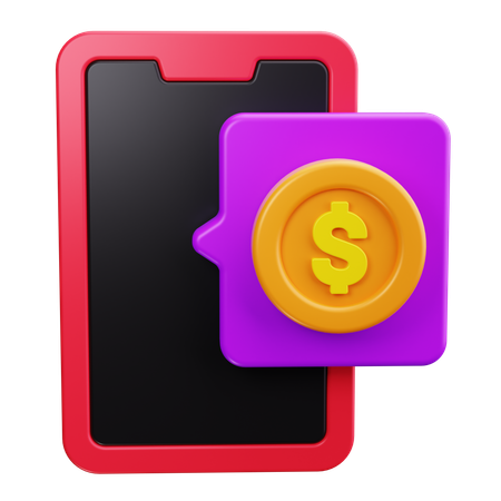 Mobile Payment  3D Icon