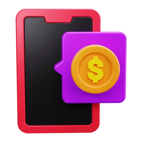 Mobile Payment  3D Icon