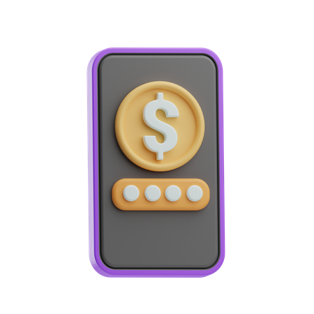 Mobile Payment  3D Icon